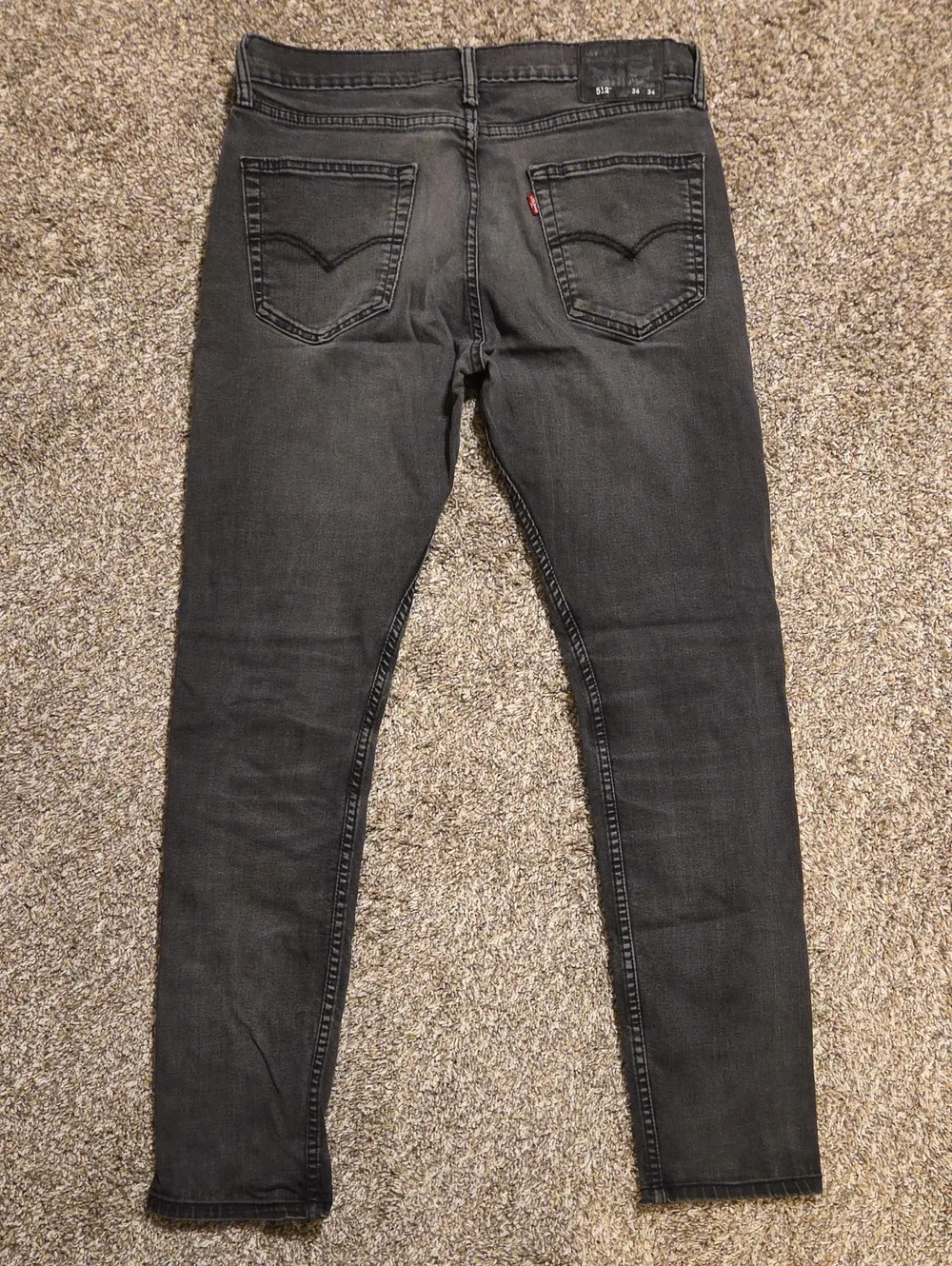 LEVI'S Men's 512 Slim Taper Black Jeans